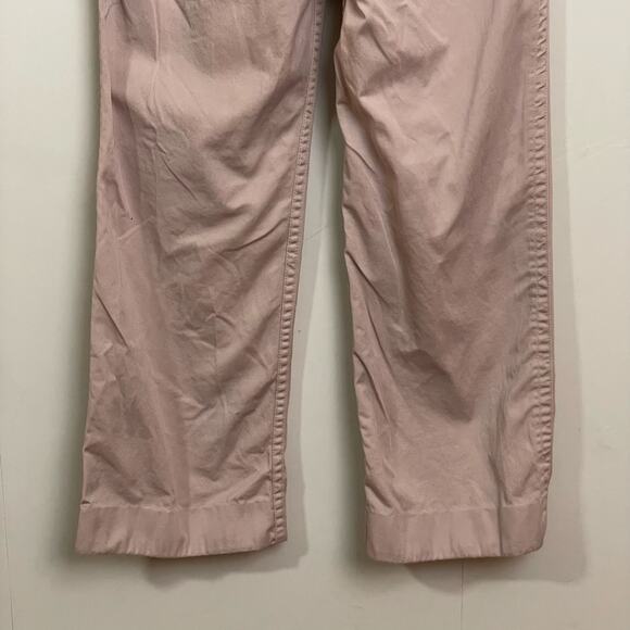 Vintage J. Crew 6R cream chino pants trouser Corpcore business mid rise wide leg - Picture 7 of 7